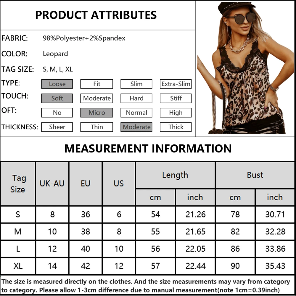 

Lace Tank Crop Top For Ladies Leopard Print Sleeveless Top Tee Shirt Trim V Neck Sexy Women T Shirt Tank Tops D30