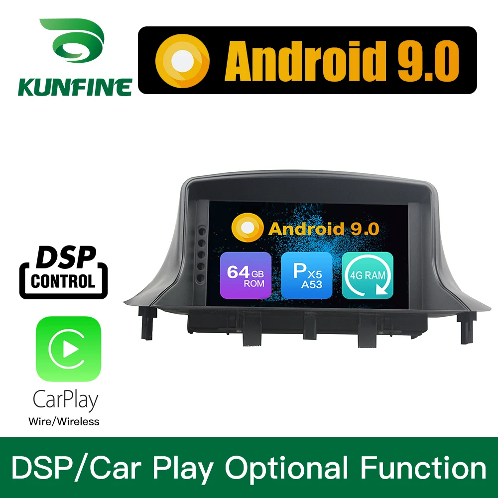 Android 9,0, четыре ядра, 4 Гб ОЗУ, 64 Гб ПЗУ, автомобильный DVD, gps, мультимедийный плеер, стерео, для RENAULT Megane III, Fluence 2009-16, радио