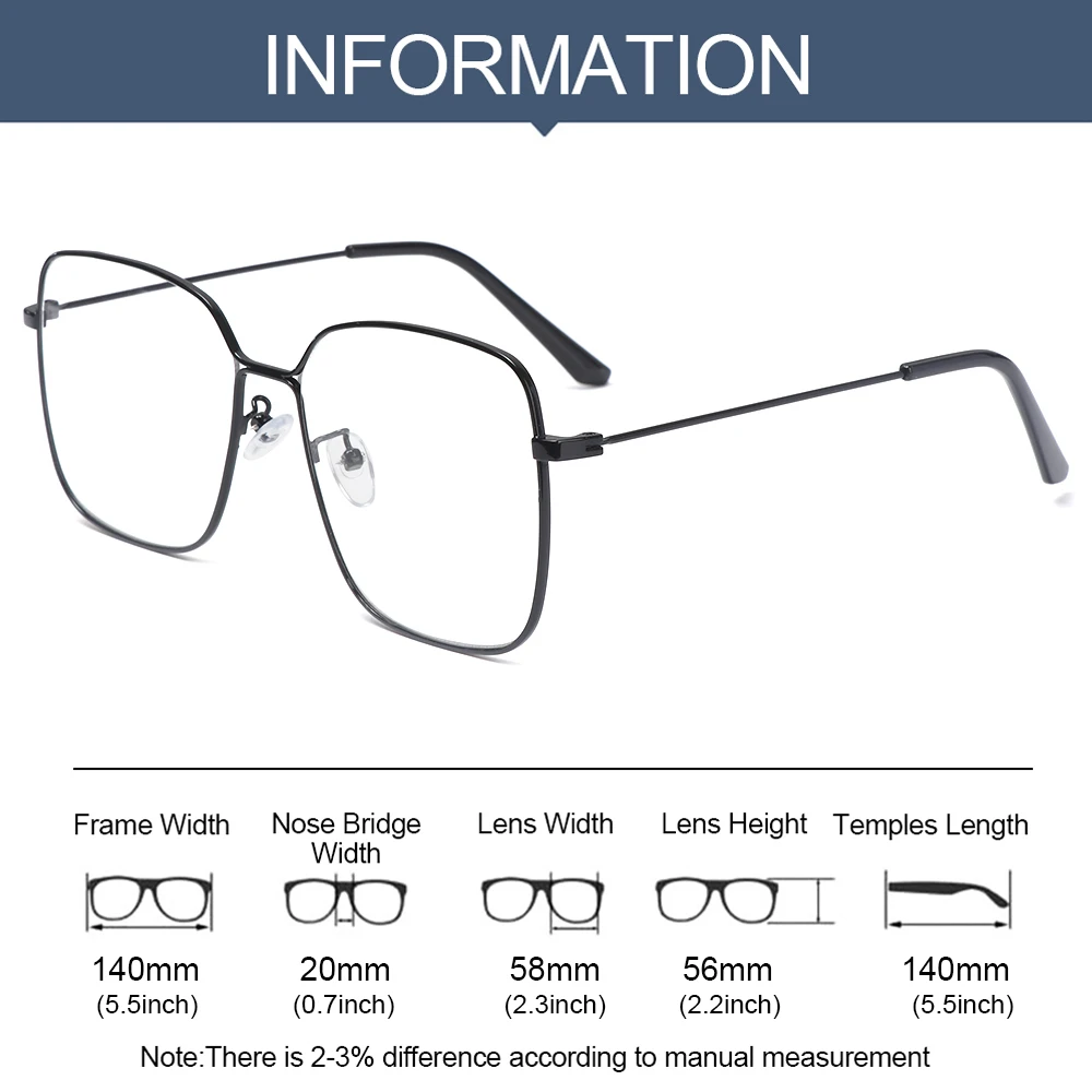 

Ultralight Metal Frame Glasses Comfort Eyeglasses Flat Mirror Eyewear Optical Spectacle Frames Resin Len Optical Spectacle Frame