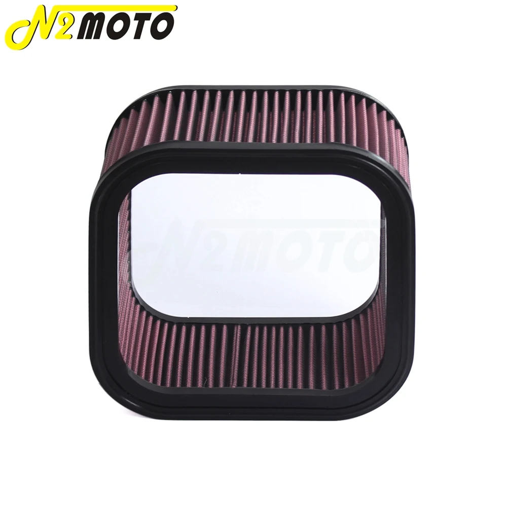 Red Motorcycle High Flow Air Filter Element Cleaner Replacement For Harley V-Rod Night Rod VRSCF VRSCD VRSCA VRSCDX 2002-2017 | Автомобили