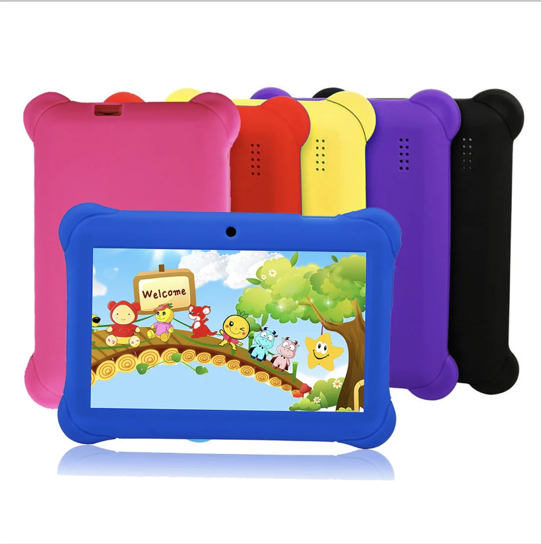 

Q88 Children Tablet Pad Shockproof PC 7inch 16GB Wifi Network Android4.4 Phone Call Octa Core Dual Cameras Tablet планшет