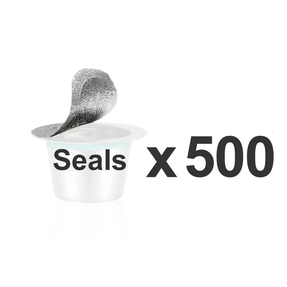 500PCS x Seals 24 шт. Nespresso кофейные капсулы из нержавеющей стали многоразовые капсулы Nesspreso многоразовые кофейные фильтры Чашки Новые Diy Инструменты для приготовления кофе - Цвет: 500PCS x Seals