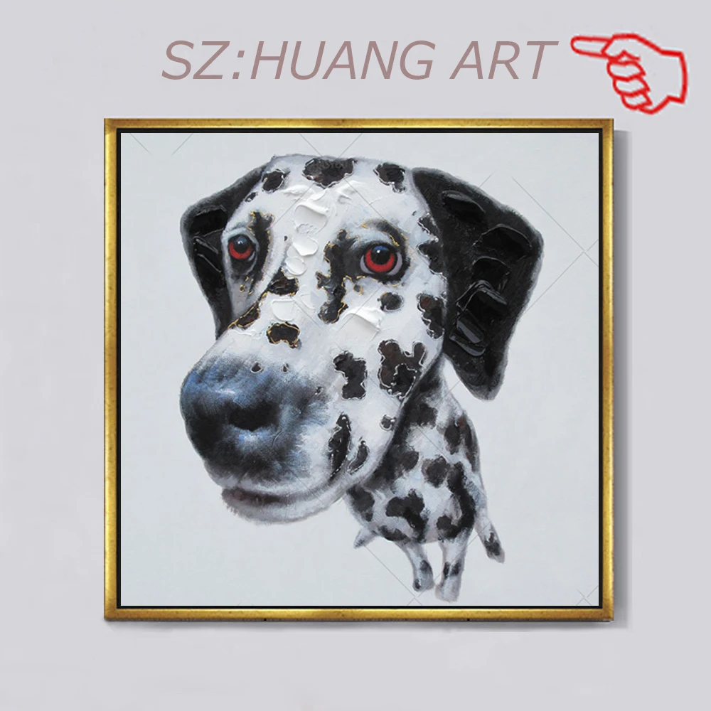 

Ручная роспись маслом, картина с собакой, искусство, Настенный декор, роспись на стену, холст для гостиной, живопись на стену, картины без рам...