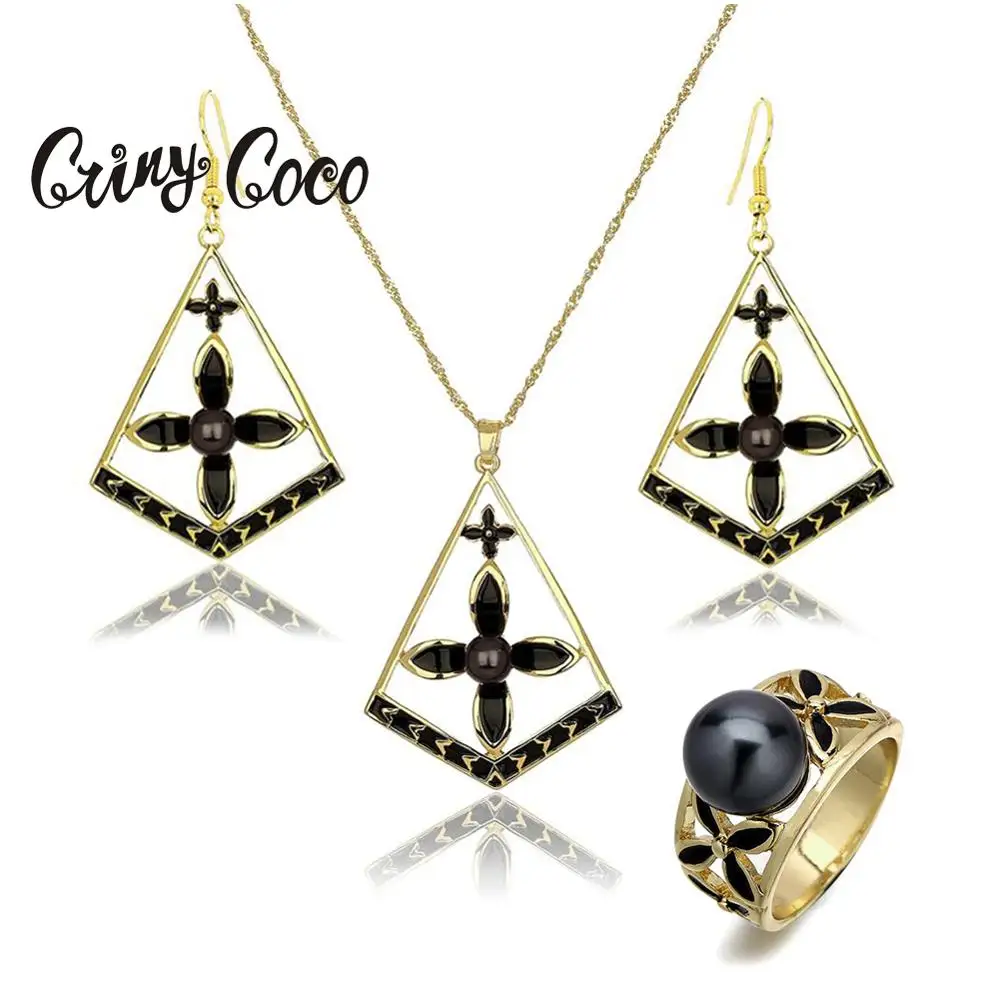 Комплект из колье и серёг в винтажном стиле|Ювелирные наборы| |