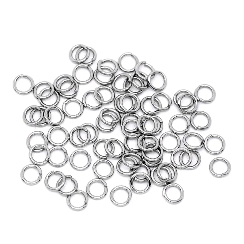 Принадлежности для ювелирных изделий из нержавеющей стали 500 шт. 5 мм открытые