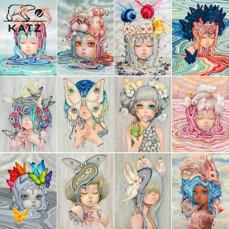 

5D Diy Diamond Color Painting Portrait Diamond Embroidery Mosaic Astronaut Outer Space Handicraft Decoration Gift