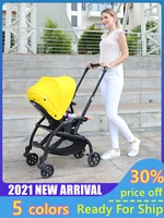 2021 new fashion lightweight baby stroller foldable newborn baby pushchair can sit lie down backrest adjustable mechanically