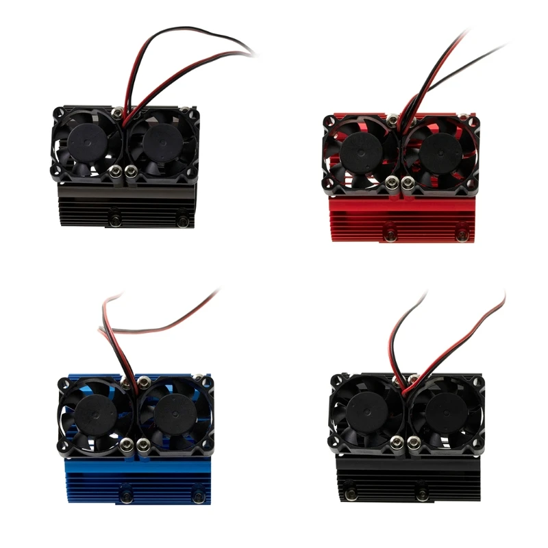 Двойной вентилятор двигателя радиатора Охлаждающие вентиляторы для SUMMIT E REVO 1/10 RC