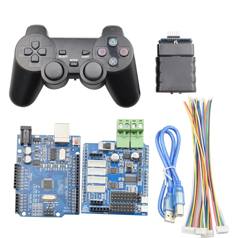 Комплект беспроводного контроллера RC для автомобиля-робота Arduino Mecanum Wheel с