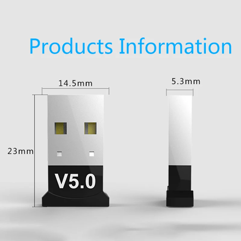 Bluetooth адаптер 5,0 USB настольный компьютерный блок фар Bluetooth аудио приемник Ключ Музыка Аудио приемник Windows передатчик