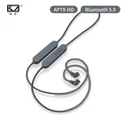 Наушники KZ Bluetooth 5,0 Aptx HD QCC3034, наушники с беспроводным обновленным кабелем, кабель для гарнитуры для KZ ZAX ZSX ZS10 PRO AS10 ZSTx EDX