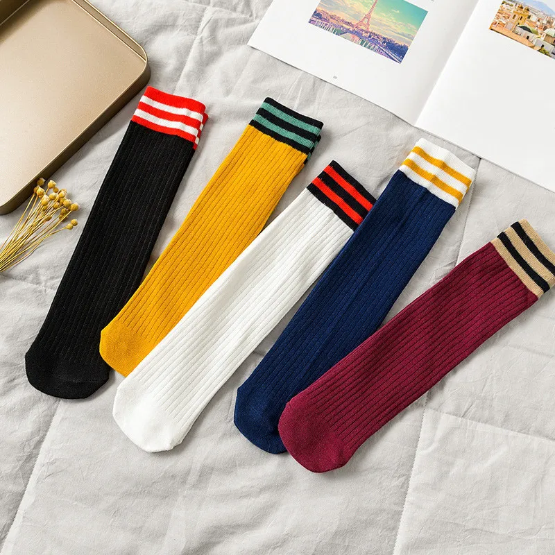 

Clearance Sale Casual Striped Woman Socks High School Student Loose Long Socks Japanese Style Kawaii Girls Cute Crew Socks Gifts