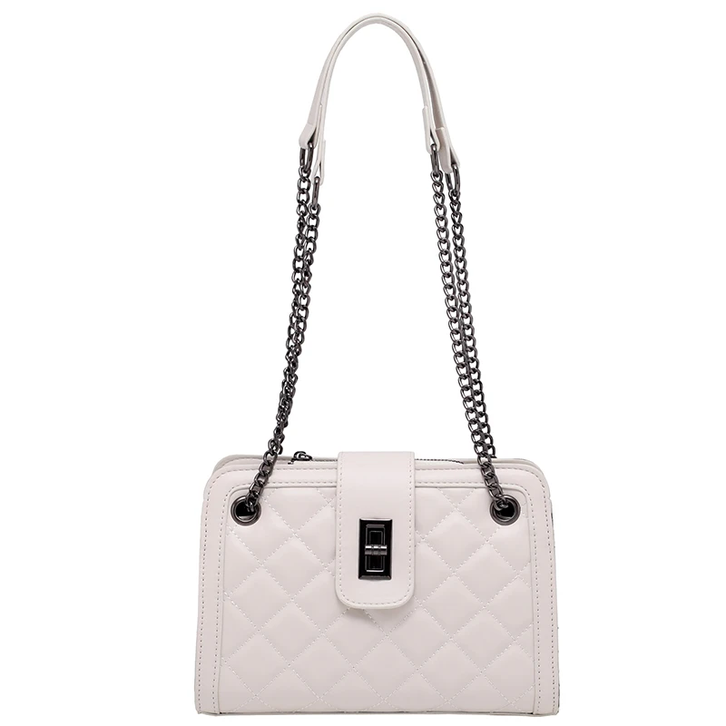 

Lattice Square Tote bag 2020 Fashion New High quality PU Leather Women's Designer Handbag Chain Shoulder Messenger Bag
