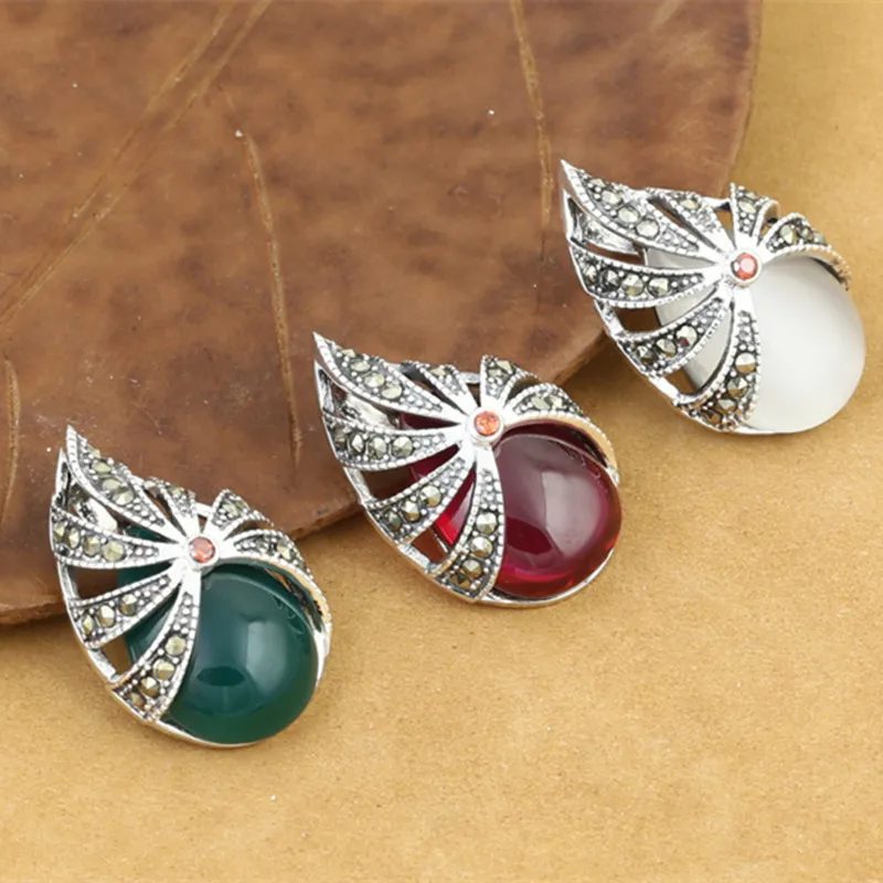 925 пробы серебряные ювелирные изделия ретро тайские мужские и женские модели Marksay