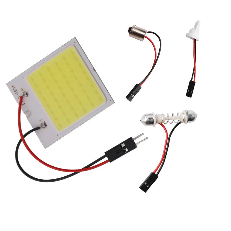 Автомобисветильник светодиодные лампы на крышу T10 Cob Ba9s 48SMD панельные для