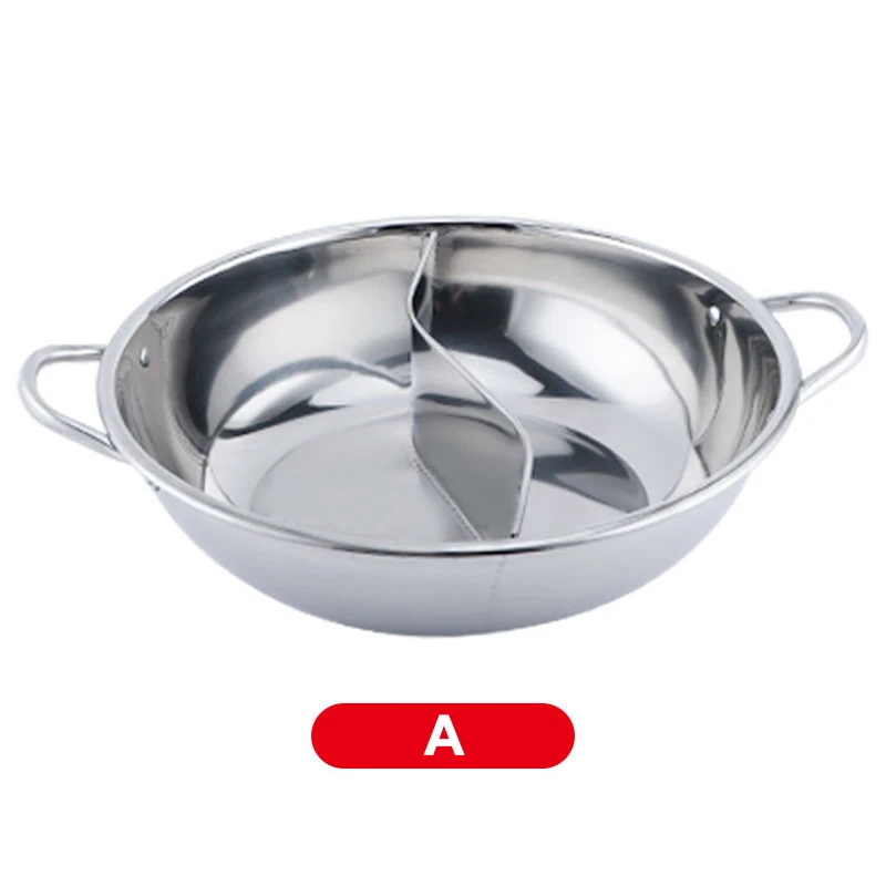 

Hot Pot Stainless Steel Divided Extra Smaller Pot 2 Handle Cooking Kitchenware Pot Cooking Supplies 11 12 12.6 13.4 Inch ANDF889