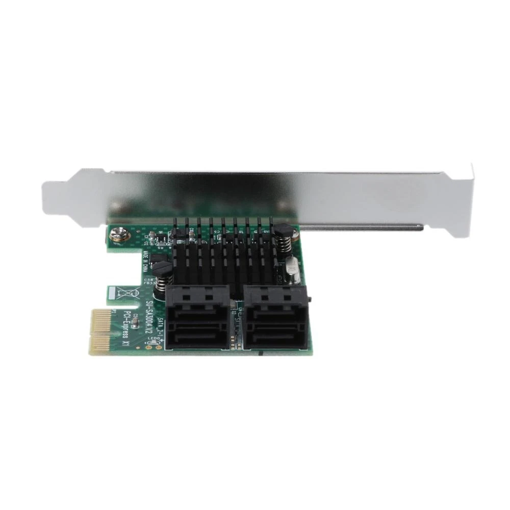 PCI E Express 1x To 4 Port Sata 3 0 III 6G адаптер контроллера преобразователя|Платы расширения| |