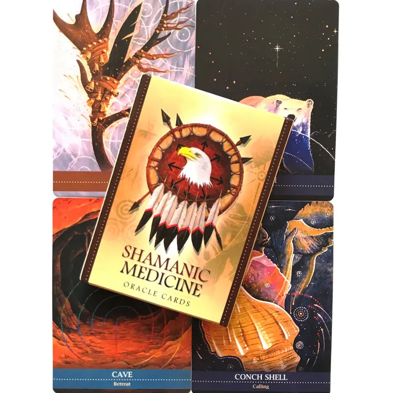 Шаманская медицина Tarot карты с изображением оракула развлечения для вечерние