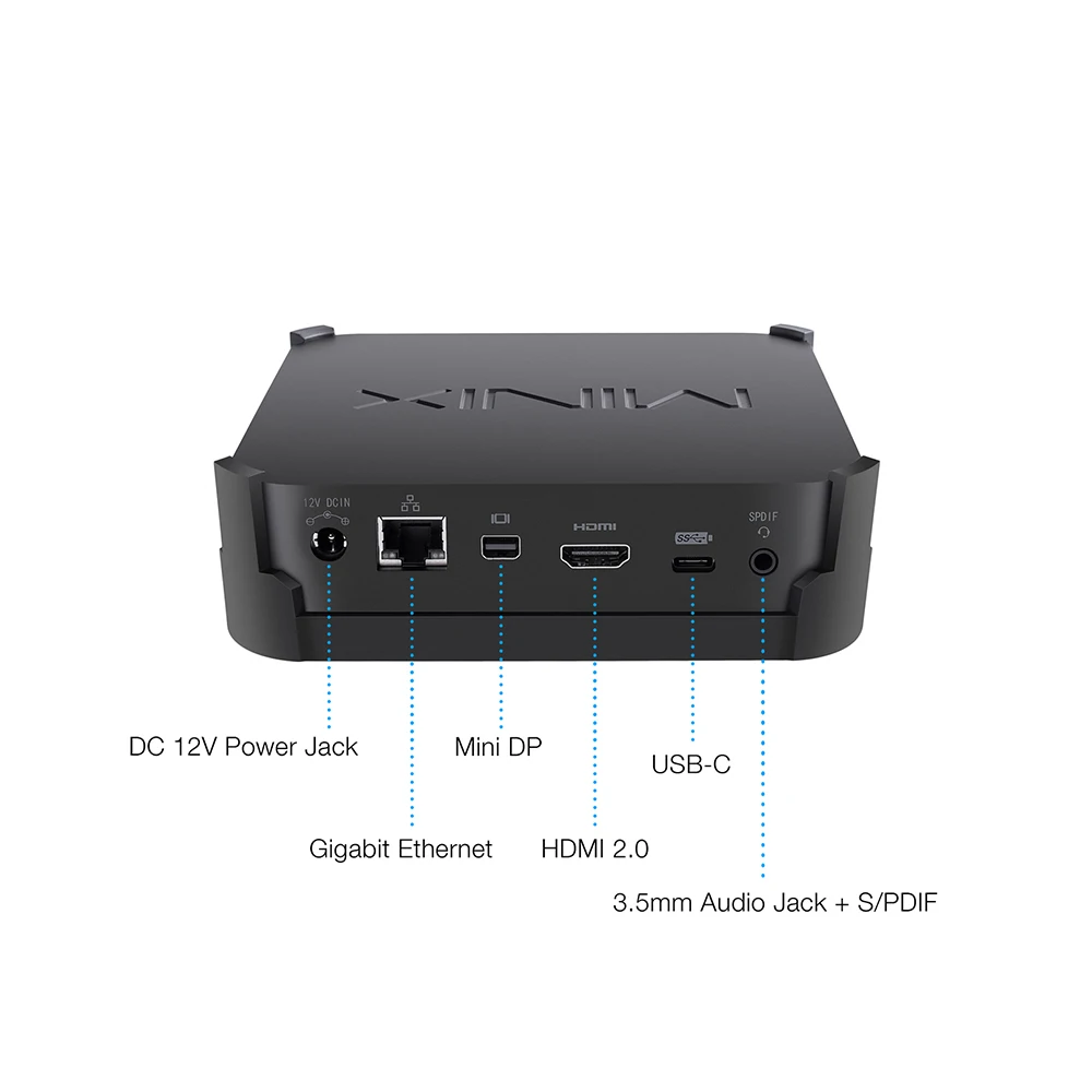MINIX NEO J50C-4 мини-ПК Intel Официальный WINDOWS 10 PRO Intel Pentium Silver J5005 64 бит 4 Гб DDR4 32 Гб Bluetooth 4,1 USB-C 4K