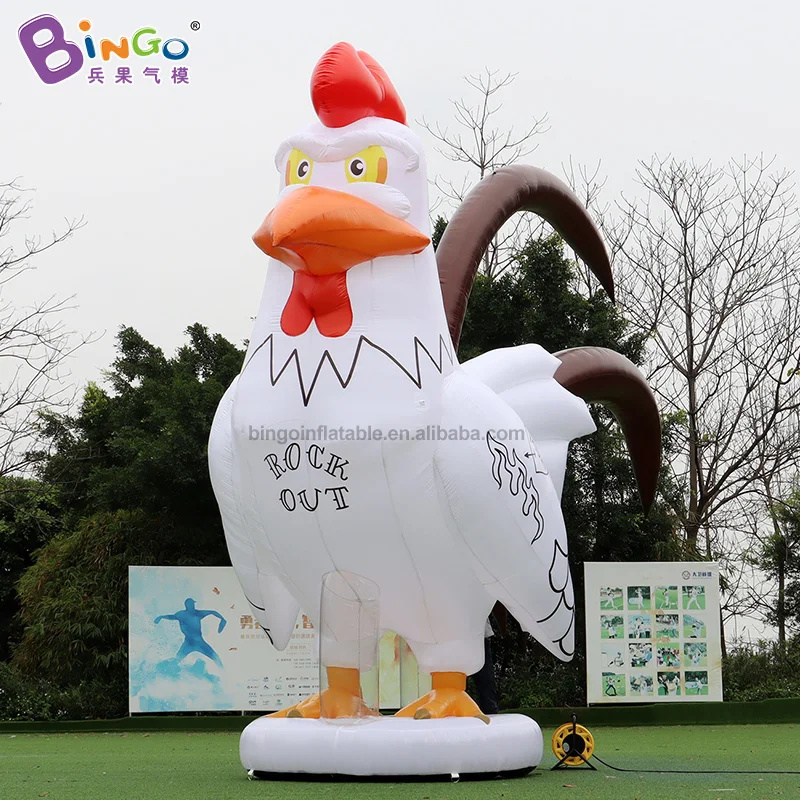 

Attractive 6.5x2.2x5 meters inflatable cock for decoration / advertising rooster balloon for display