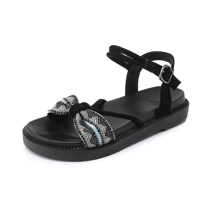 

New Summer Roman Sandals Soft Ladies Sandals Comfortable Flat Sandals Open Toe Beach Shoes Woman Footwear