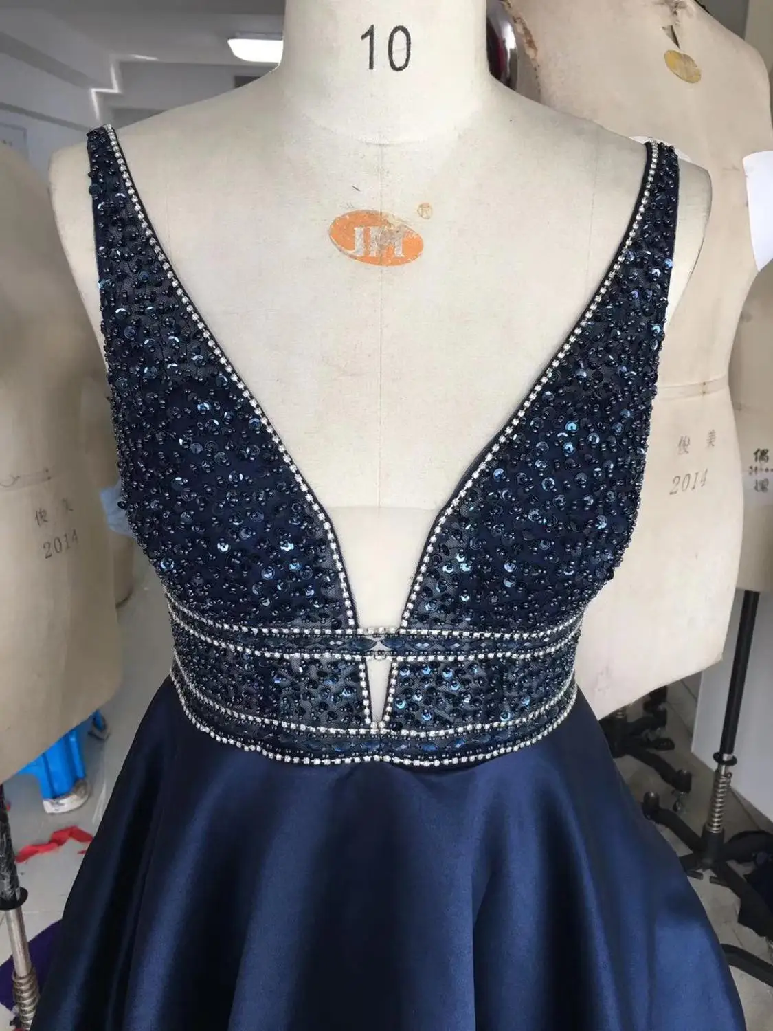 Decote em v Vestido de Baile Formal de Cetim Vestido de Noite Linha Frisado Cetim Longo Vestido 2022 Uma