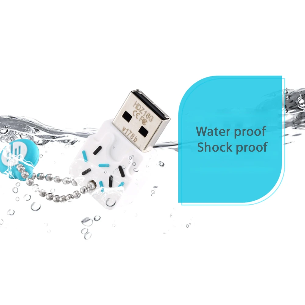 Милый мультяшный мини флэш диск HP Mini usb 2 0 флешка 16 ГБ 32 64 USB накопитель милый для