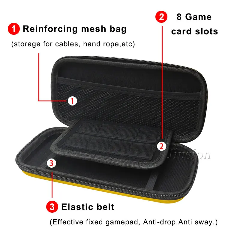 Чехол Nintendo Switch Lite цветной водостойкий из полиуретана и ЭВА сумка для хранения
