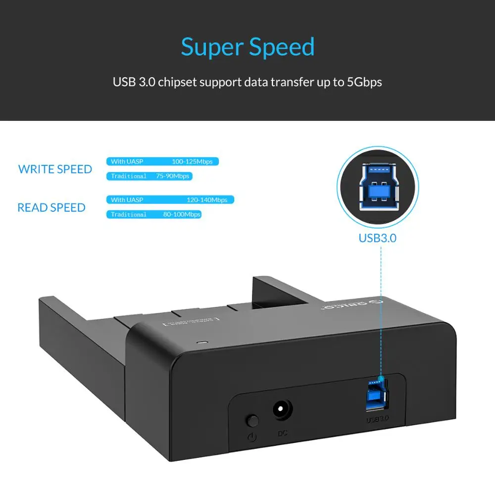 ORICO 3," без инструментов корпус для жесткого диска USB3.0 на SATA чехол для жесткого диска SSD адаптер док-станция для HDD 2,5 чехол 3,5 коробка