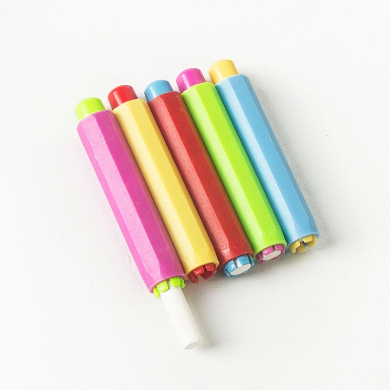 5 шт. здоровья нетоксичный Мел Держатель мел клип Красочные мела держатели чистый