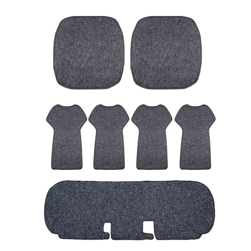 car seat cushion for tesla model 3model y comfortable and breathable linen fabric seat cushion car interior seat accessories free global shipping