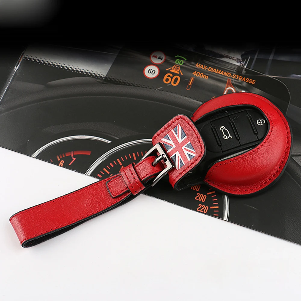 Чехол для ключей из натуральной кожи защитный чехол брелок Mini Cooper JCW One F54 F55 F56