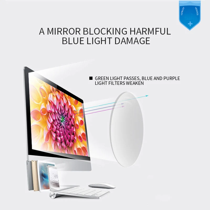 Мужские и женские очки SO &amp EI в коробке с защитой от синего излучения для