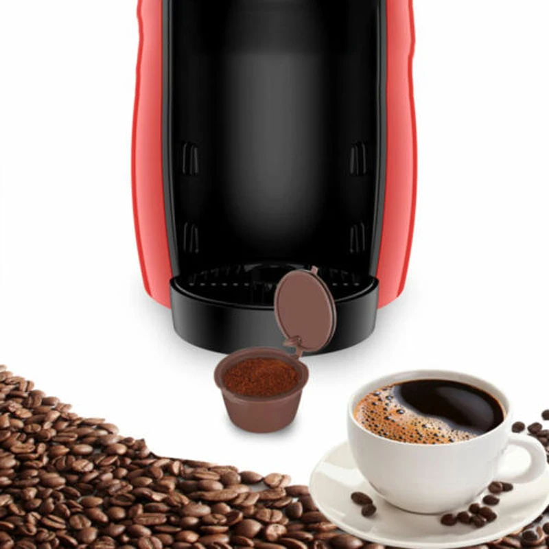 Reusable Coffee Capsule For DOLCE GUSTO Machine Hot Chocolate Filter Set Refillable +Spoon Kitchen Accessories | Дом и сад