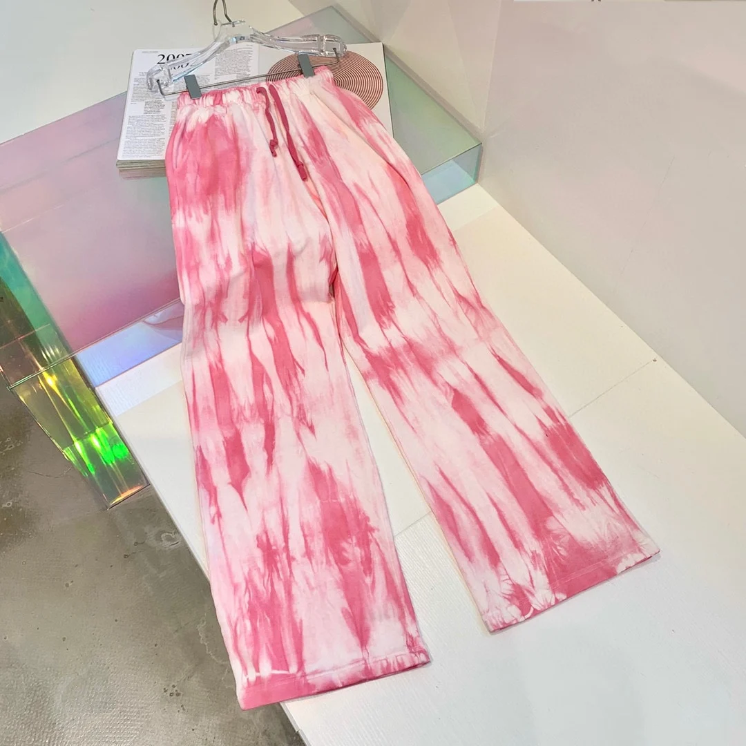 

2021SS Spring Casual Women Candy Color Loose Wide Leg Pants Female Fashion Long Trouse Ddxgz2 2.24