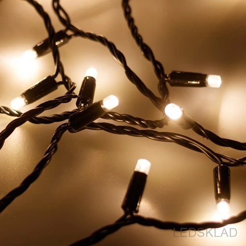 025824 Светодиодная гирлянда ARD STRING PRO 10000 BLACK 100LED STD WARM (230V 7W) (ARDCL IP65) 1шт. Arlight|Новизна