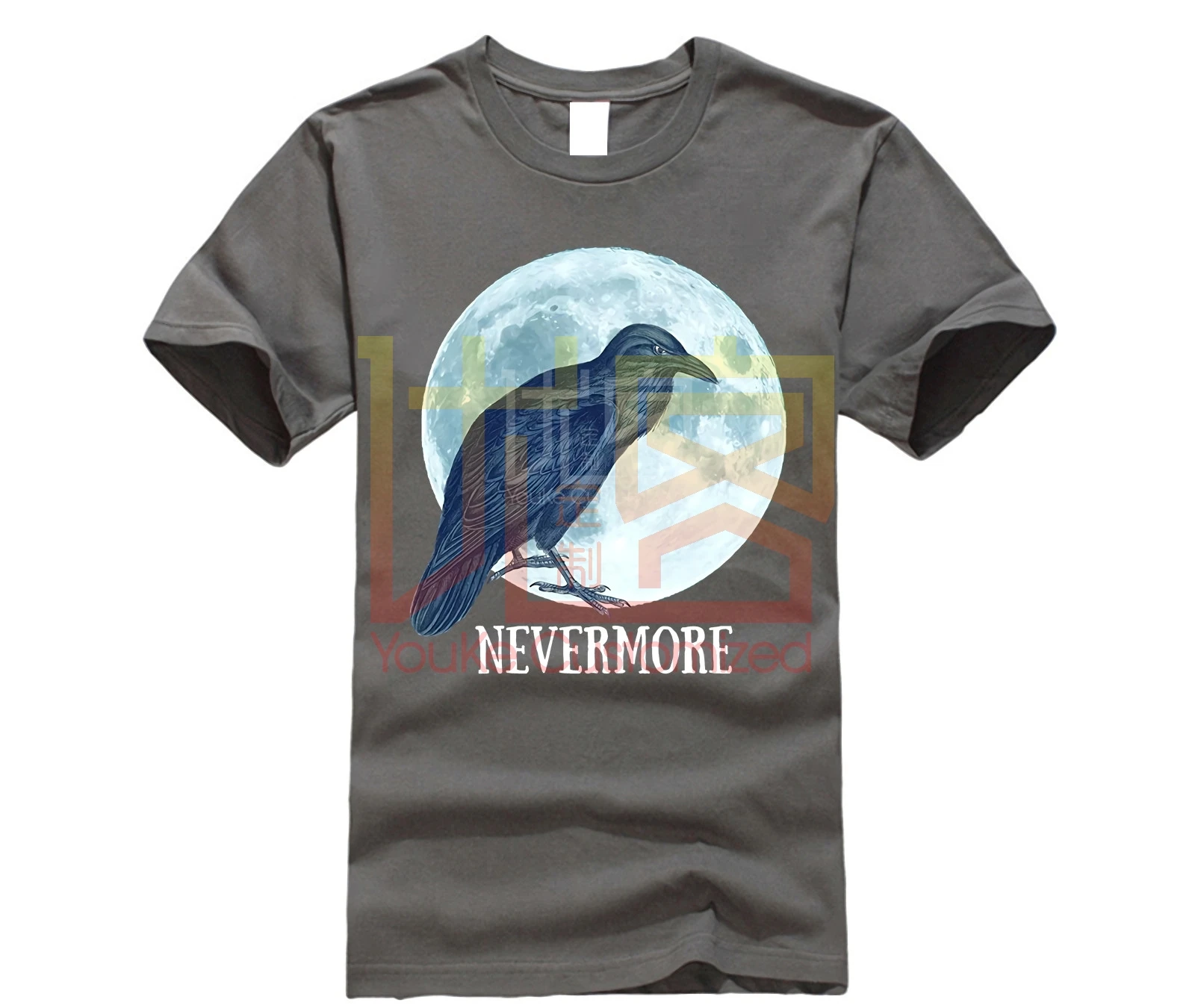 Брендовая мужская рубашка Эдгар Аллан Poe невермор жуткая Хэллоуин футболка |