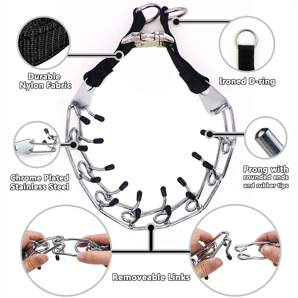 Тренировочный металлический зубчатый ошейник Pit Bull немецкая овчарка с
