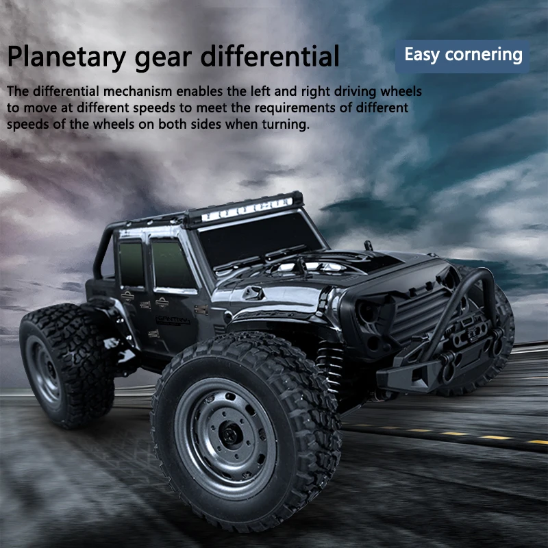 Enlarge Original JJRC 2.4G Alloy RC Off-road Vehicle High-speed Four-wheel Drive 35km/H Climbing Charging RC Car  Toys for Children