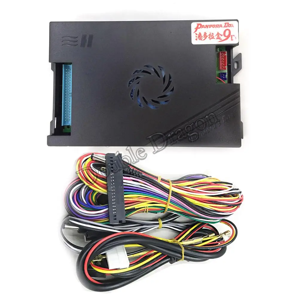 New 9D and Wire Оригинальная Pandora Box 69 9D семейная аркадная версия аркадная машина Монетный блок программного управления материнской платы плата VGA/HMDI для блок для игрового автомата - Цвет: New 9D and Wire