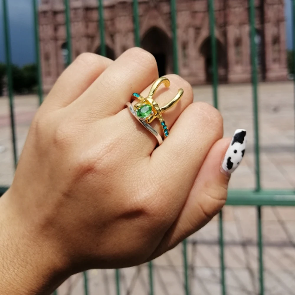 Кольца в стиле ретро 3 1 зеленые кристаллы металлический сплав штабелируемое