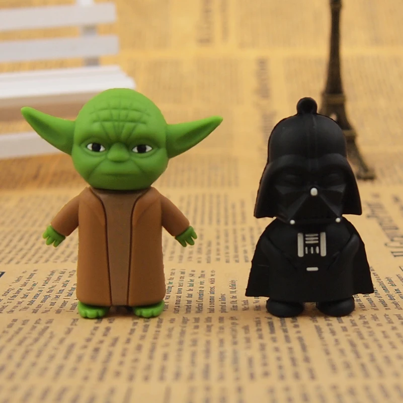 USB 2 0 Звездные войны йода/Дарт Вейдер подарки флеш накопитель 4 ГБ 8 16 32 Флешка Usb