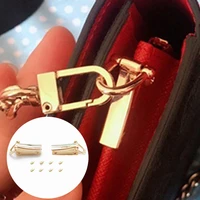 2pcs shoulder bag clip hanging connector chain buckle left and right lifting ears metal bag side d shaped buckle bag accessories
