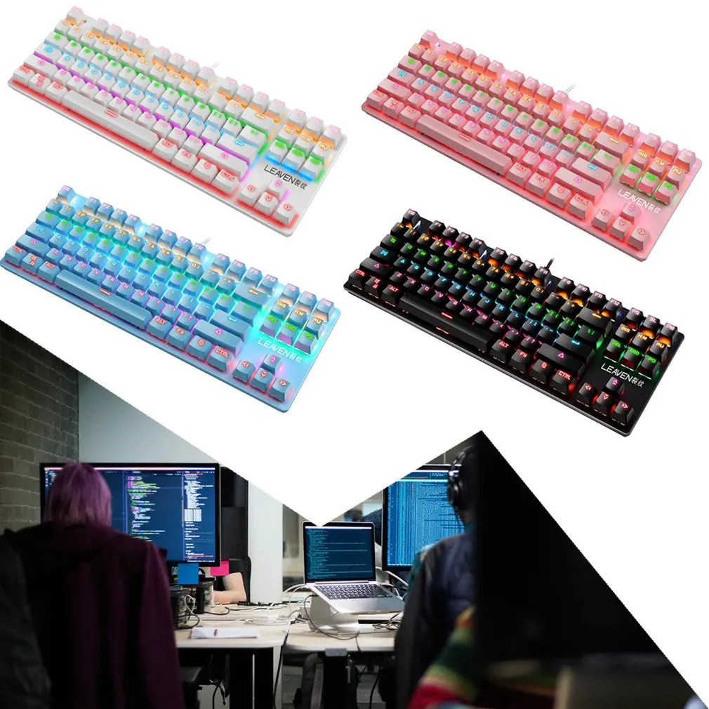 

K550 Punk Electronic Competition Mechanical Keyboard 87 Keys Office Household Computer Mechanical Keyboard