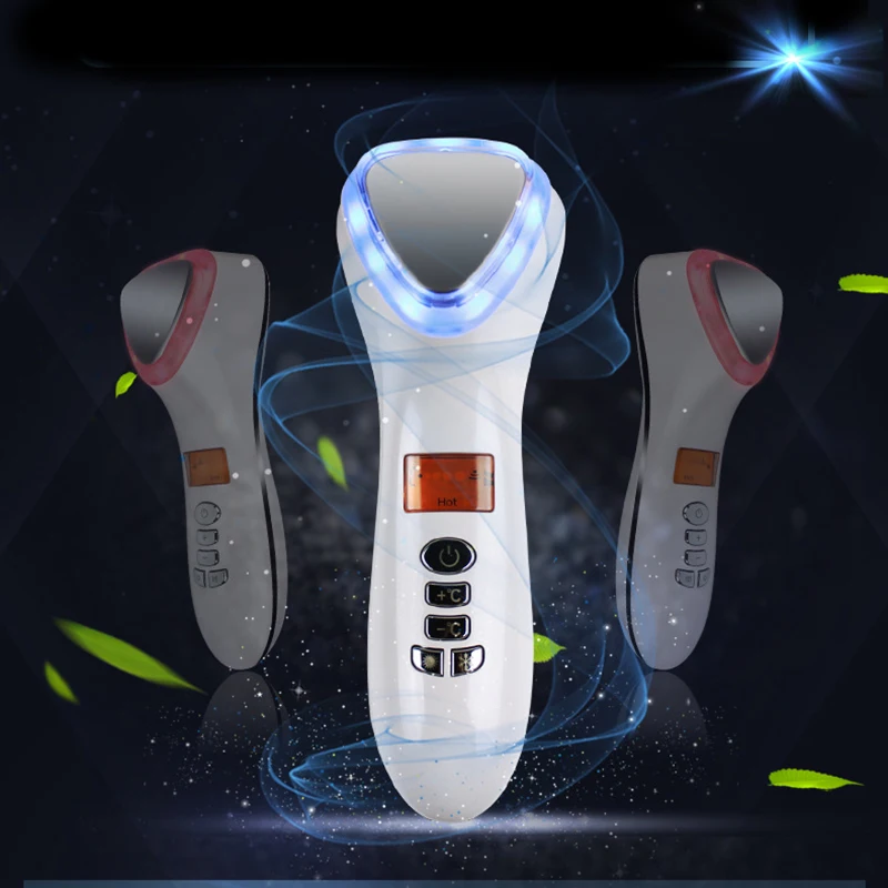 Ультразвуковой массажер для лица Криотерапия горячий холодный молоток