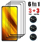 Защитное стекло для камеры Xiaomi Poco X3 Pro, защита экрана Xiami M3 Xioami F3, закаленная пленка на Xiomi Poco X3 NFC PocoX3 X 3