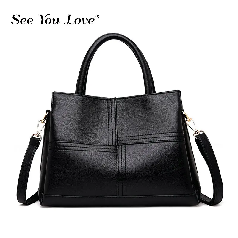 Винтажные Сумки из натуральной кожи для женщин роскошные Брендовые однотонные