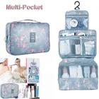 Складной дорожный Органайзер, подвесная дорожная сумка для туалетных принадлежностей, органайзер для женщин, водонепроницаемая косметичка, органайзер для косметики