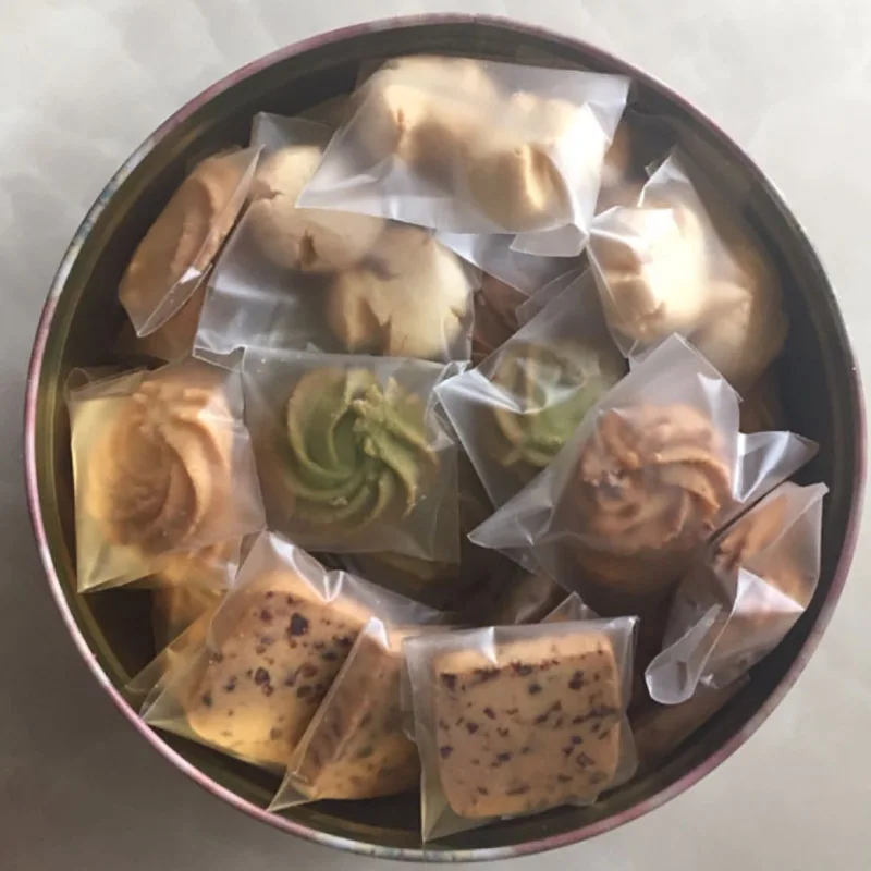 100 шт Подарочная прозрачная утолщенная сумка для печенья вечерние сумки упаковка