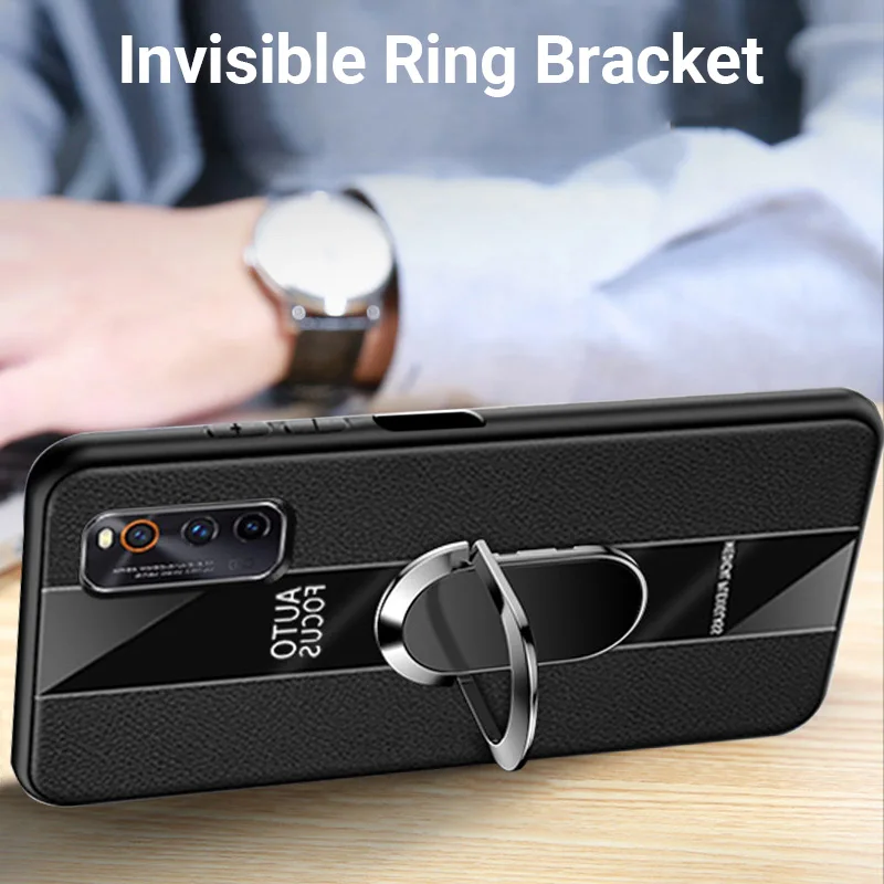 

Magnetic Ring Case For Vivo IQOO Z1X Cases on Vivo X50 X30 Pro Plus Y70S Y50 Z6 S5 S6 Y19 U3 Y5S V17 Funda Car Holder Back Cover